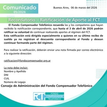 Im&aacute;gen de Ratificaci�n de Aporte al FTC